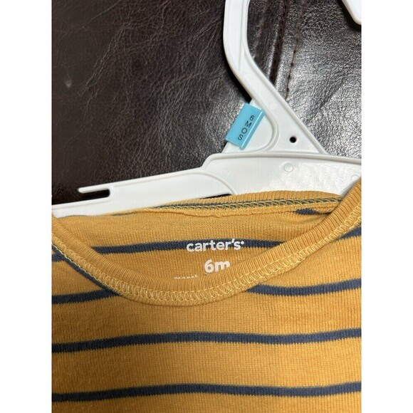Carter’s Set of 4 Bodysuits Boy’s 6 Months Cars and Stripes - Picture 5 of 5